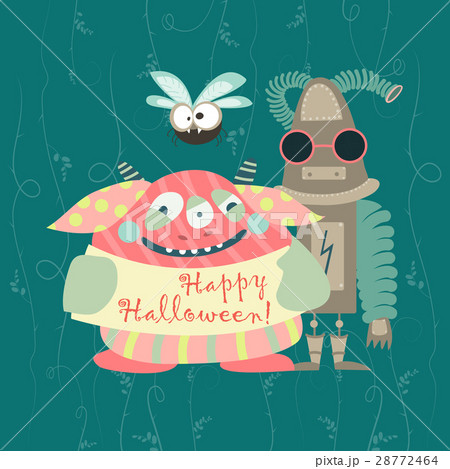 Cute colorful monsters 28772464