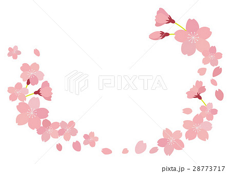 桜 フレームのイラスト素材