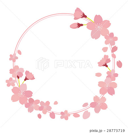 桜 フレームのイラスト素材