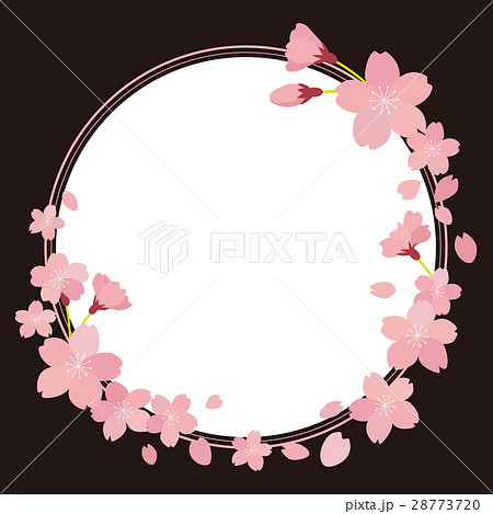 桜 フレームのイラスト素材