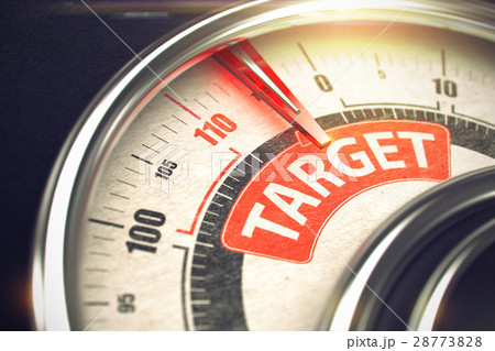 Target - Message on Conceptual Dial with Red Target - Message on Conceptual Dial with Red 28773828