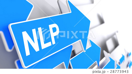 NLP - Text on the Blue Arrow. 3D. 28773943