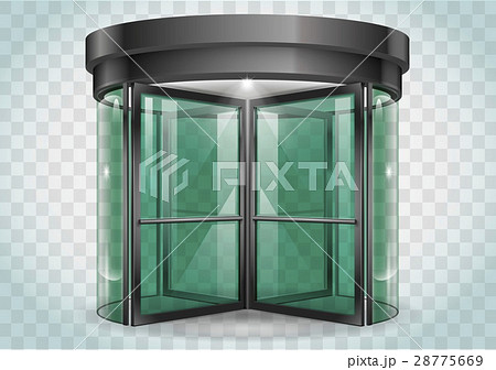 Revolving door shopping center Revolving door shopping center 28775669