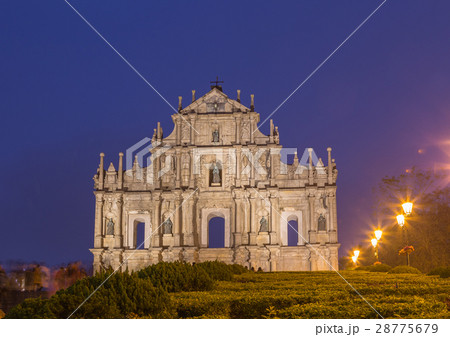 Ruine von St. Paul's Kirche in Macau China Ruine von St. Paul's Kirche in Macau China 28775679