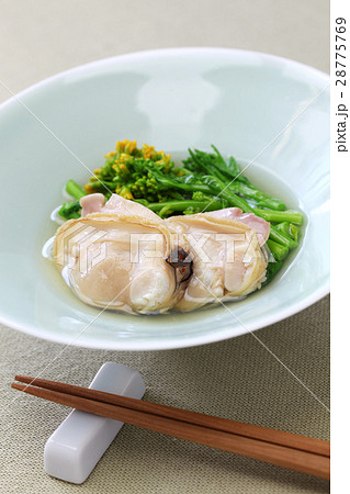 蛤と菜の花の潮煮 28775769