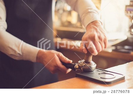 Concept for professional barista in coffee shop 28776078