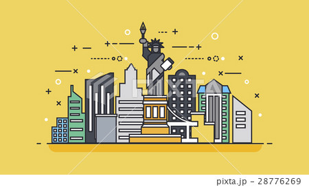 USA icon linear style 28776269