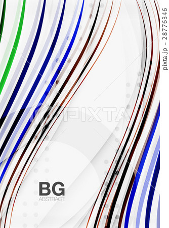 Thin lines wave abstract background 28776346