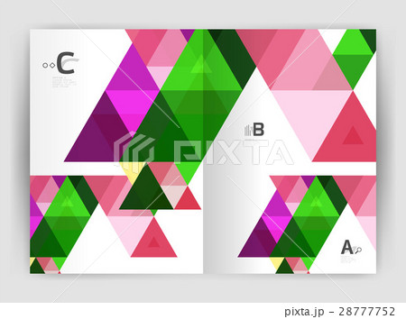 Mosaic triangle annual report template Mosaic triangle annual report template 28777752