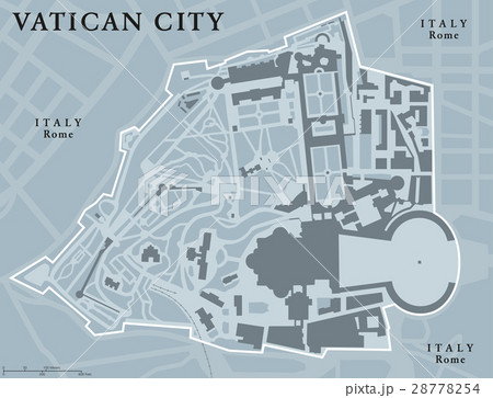 Vatican City State political map 28778254
