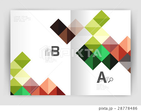 Modern minimalistic geometrical square business 28778486