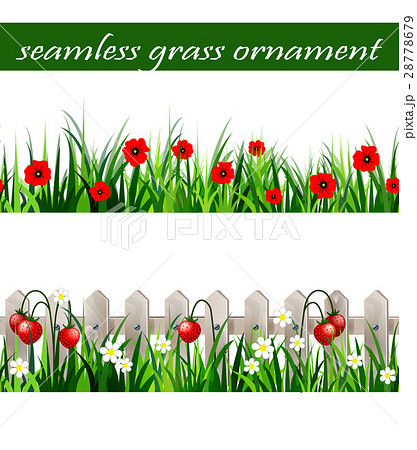 Green Grass seamless set 28778679