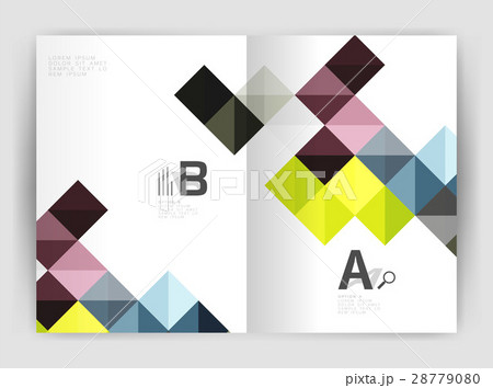 Vector square template background 28779080