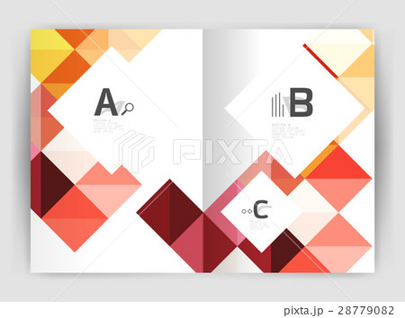 Minimalistic square brochure or leaflet business Minimalistic square brochure or leaflet business 28779082