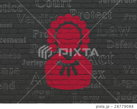 Law concept: Judge on wall background Law concept: Judge on wall background 28779088