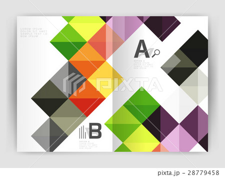 Minimalistic square brochure or leaflet business Minimalistic square brochure or leaflet business 28779458