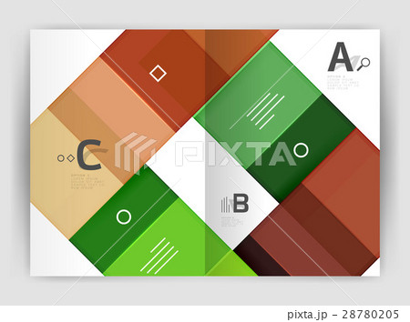 Vector modern geometrical a4 flyer brochure 28780205