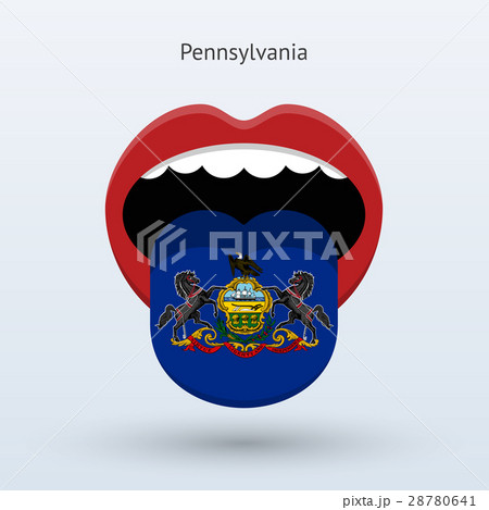 Electoral vote of Pennsylvania. Abstract mouth. 28780641
