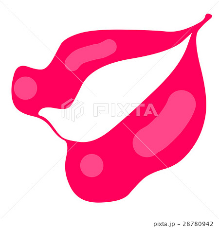 つやつやピンクの唇のイラスト素材