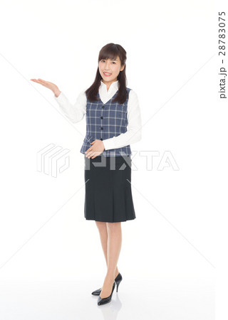事務服の若い女性 全身 事務服の若い女性 全身 28783075