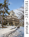 長浜城の雪景色 28783181