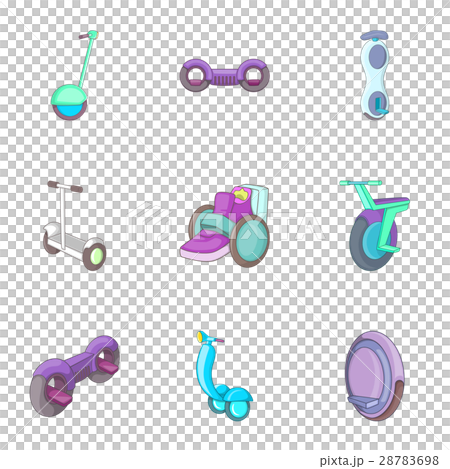 Giroboard icons set, cartoon style Giroboard icons set, cartoon style 28783698