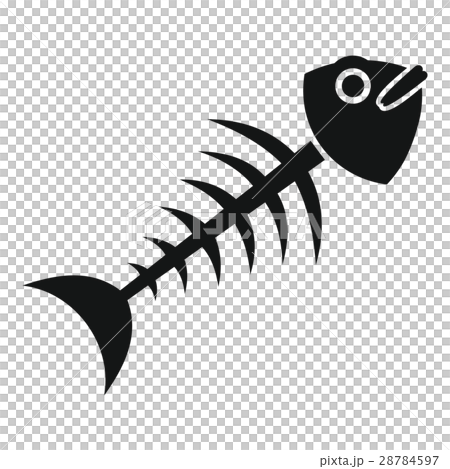 Fish bone icon, simple style Fish bone icon, simple style 28784597