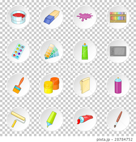 Painter tools icons set Painter tools icons set 28784752