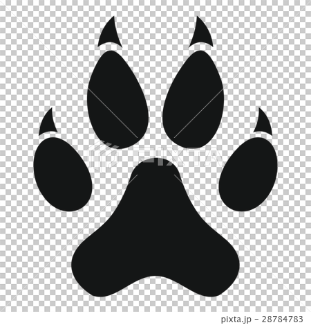 Cat paw icon, simple style Cat paw icon, simple style 28784783