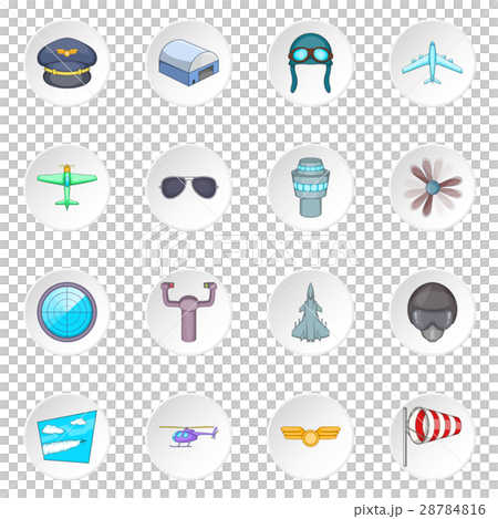 Aviation icons set 28784816