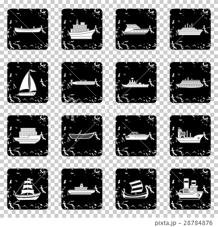 Sea transport icons set Sea transport icons set 28784876