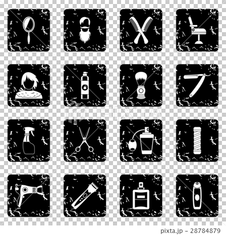Hairdressing icons set Hairdressing icons set 28784879