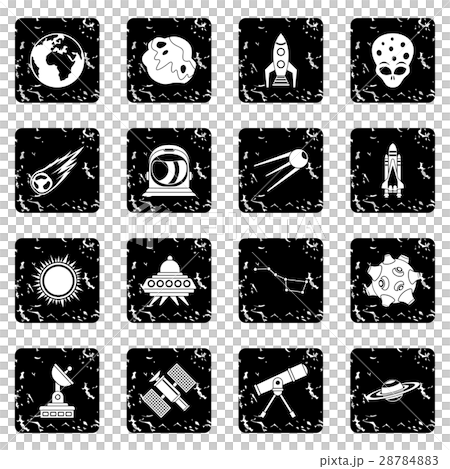 Space icons set Space icons set 28784883