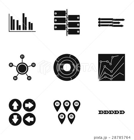 Idea business icons set, simple style Idea business icons set, simple style 28785764
