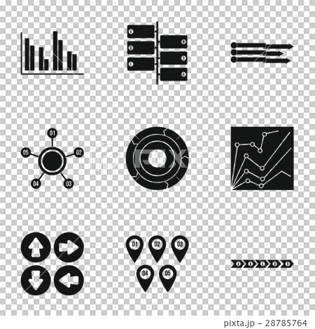 Idea business icons set, simple style Idea business icons set, simple style 28785764