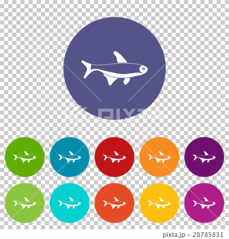 Fish set icons 28785831
