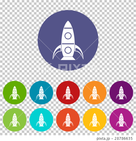 Rocket set icons 28786635