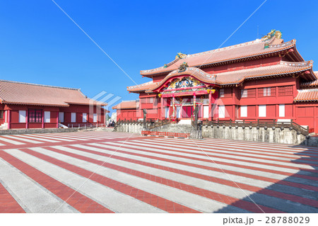 沖縄_快晴に映える首里城 沖縄_快晴に映える首里城 28788029