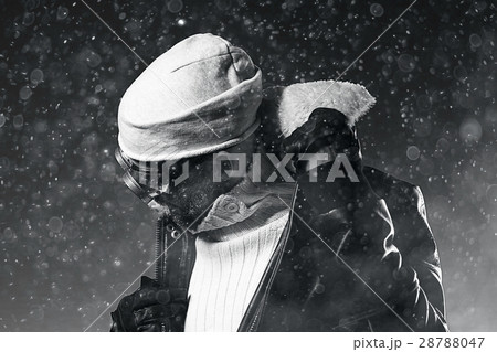 brutal portrait of a bearded man winter snow goggles brutal portrait of a bearded man winter snow goggles 28788047