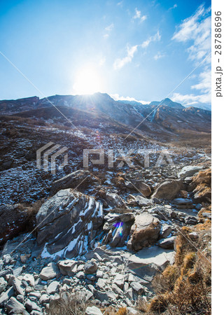 the high mountain in Annapurna sanctury 28788696