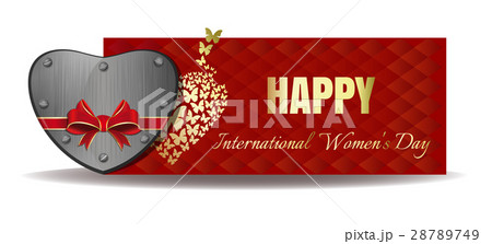 Red banner for International Womens Day 28789749
