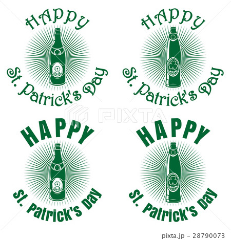 St. Patricks Day banner design with beer bottles St. Patricks Day banner design with beer bottles 28790073