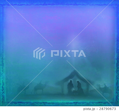birth of Jesus in Bethlehem - abstract card birth of Jesus in Bethlehem - abstract card 28790673
