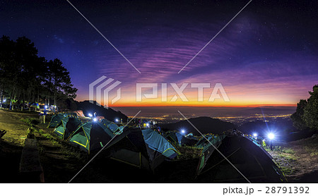 Tourist tent at the landscape of sunrise. Tourist tent at the landscape of sunrise. 28791392