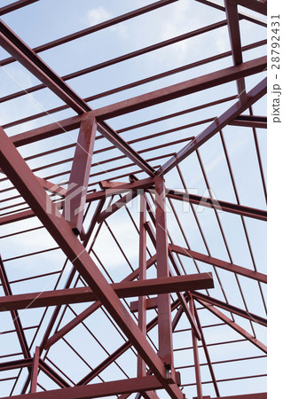 structural steel beam on roof of building 28792431