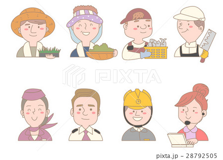 職　仲間　人々　顔 28792505