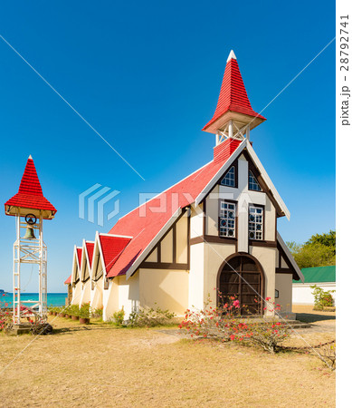 Notre Dame Auxiliatrice church at Cap Malheureux. Notre Dame Auxiliatrice church at Cap Malheureux. 28792741