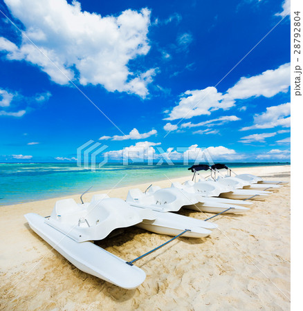 Kayaks at Wolmar beach. Mauritius Kayaks at Wolmar beach. Mauritius 28792804