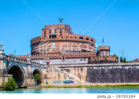 view of Castel Sant'Angelo in Rome, Italy view of Castel Sant'Angelo in Rome, Italy 28793384