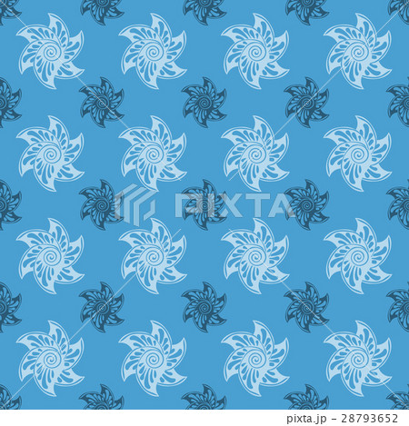 Sea seamless pattern blue background. 28793652